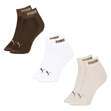 Imagem de Kit 3 Pares De Meia Puma Cano Baixo Esportiva Feminina