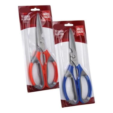 Imagem de 2X Tesoura Para Limpar Peixe Para Cortar Frango Aço Inox Ofe