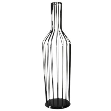 Imagem de Porta Rolhas Vinho Decorativo, Moldura De Ferro, DecoraçãO(Preto)