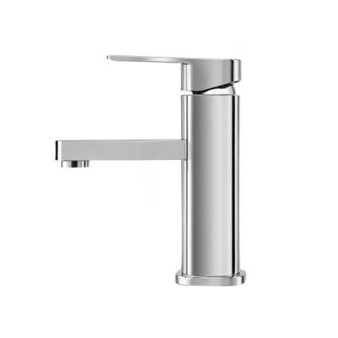 Imagem de Torneira banheiro cuba monocomando preta lavabo mesa bica alta Arejador Econômico Ajuste Água Quente Fria(Cromado kit1)