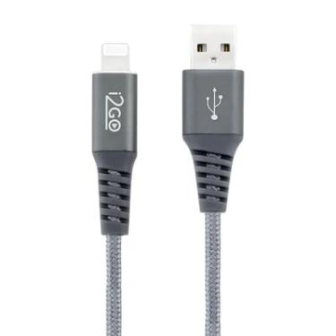 Imagem de Cabo Lightning I2go Certificado Mfi 2m 2,4a Chumbo