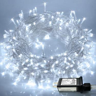 Imagem de Luzes de corda de Natal JMEXSUSS 300 LED 30m 8 modos brancas