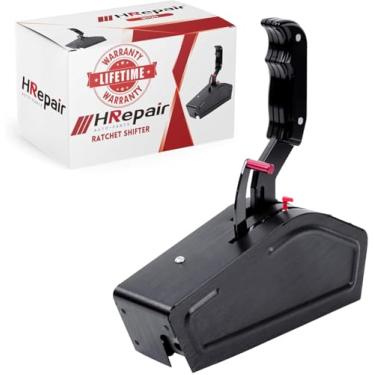 Imagem de HRepair Catraca Shifter serve para GM Ford Chrysler 2 3 4 Velocidades Shifter Substituição B&M 81120 Stealth Pro Ratchet Shifter-Preto
