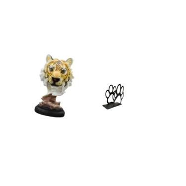 Imagem de Fenteer Escultura Moderna de Animais E Organizador de Ferro para Decoração Elegante de Casa, Entrada, Sala de Estar, Mesa, Corredor, Estante, Café, Hotel, Piq