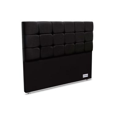 Imagem de Cabeceira Cama Box Estofada Piave Linho Queen - Linho Preto - Ortobom