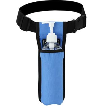 Imagem de YOURUIMEI Bolsa para garrafa de massagem, coldre para massagista, loção de massagem, coldre de óleo de massagem (YR-1KD-azul)