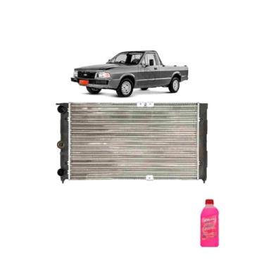 Imagem de Kit Radiador Ford Pampa 1.8 1994 + Aditivo Radiador Visconde Rosa Pronto Uso