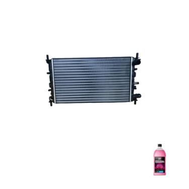 Imagem de Kit Radiador Ford Escort Logus 1.6 1.8 93/96 + Aditivo Radiador Orbi Química Rosa 1L