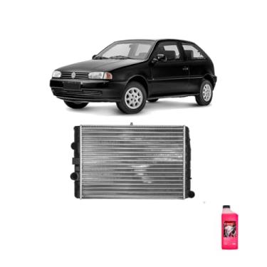 Imagem de Kit Radiador VW Gol 97 1.0 8/16V G3/G4 C/Ar + Aditivo Radiador Etaniz 1L