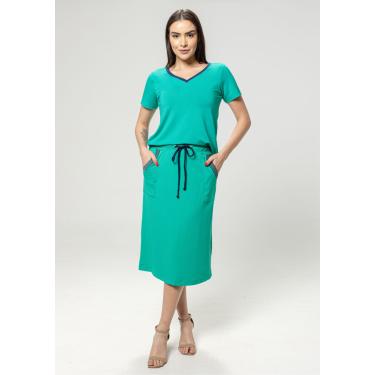 Imagem de Saia Pau a Pique Básica Moletinho Verde