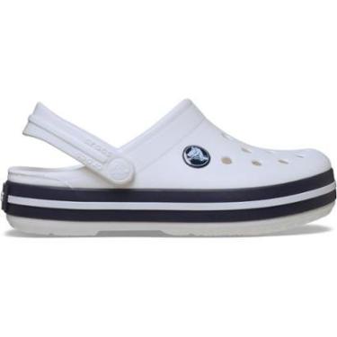 Imagem de Sandália Crocs Crocband Clog T White/Navy-Unissex