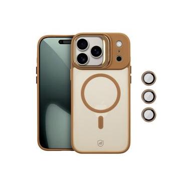 Imagem de Capa case capinha para iPhone 17 Pro Max - MagSafe Titanium Desert - Gshield