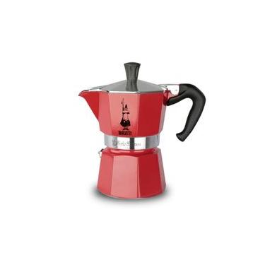 Imagem de Cafeteira Italiana Bialetti Nuova Moka Vermelha 6 Xícaras