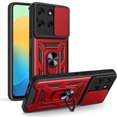 Imagem de Capa Case Capinha Militar Para Motorola Moto G56 5g - Protetora Militar (VERMELHO)