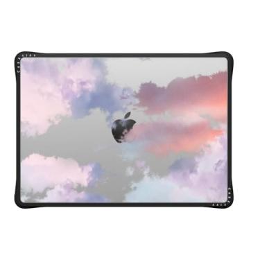 Imagem de CASETiFY Capa Impact MacBook Pro 35.6 cm (M1-M4) [cantos acolchoados de impacto/resistente a arranhões/aderência antiderrapante] - Nuvens - Preto transparente