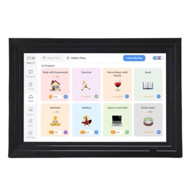 Imagem de GOWENIC Planejador Doméstico Interativo de Calendário Digital Inteligente para Família Com Tela de Toque de 10,1 Polegadas Porta-retratos Digital WiFi para Casamento, Inauguração de Casa