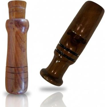 Imagem de Apito Inhambu Açu 03 + Apito Marrecao 33 Pios em madeira profissionais
