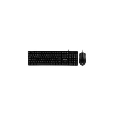 Imagem de Kit Teclado e Mouse Keytime Minimal, Membrana, Full Size, ABNT2, 1000DPI, Preto - KYT00015