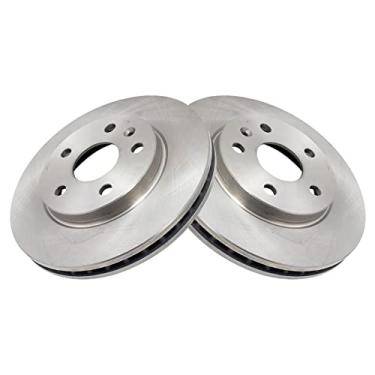 Imagem de TRQ Conjunto de 2 pares de rotor de freio a disco dianteiro LH RH para Chevy Buick