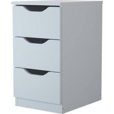 Imagem de Gaveteiro Com 3 Gavetas Multivisão Branco [f002]