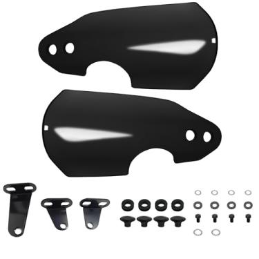 Imagem de FATECIM Protetores de mão para guidão de motocicleta estilo clube para Harley 2006-2025 Dyna Softail Low Rider S Wide Glide Road King Special Fat Boy Fat Bob Sport Glide FXSB Breakout Blackline