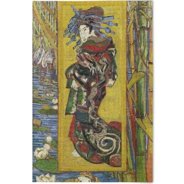 Imagem de Quebra-cabeça de pintura personalizada cortesã Vangogh 1000 peças adultos arte arte animal impressão paisagem quebra-cabeça engraçado jogo tecnologia presentes, 75 cm x 50 cm