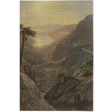 Imagem de Quebra-cabeças personalizados com pintura de gato branco, 1000 peças para adultos, jogo tecnológico, quebra-cabeça, natureza, grande, decoração, pintura, 75 x 50 cm