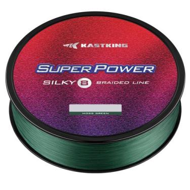 Imagem de Linha de pesca KastKing Superpower Silky8 6 lb 150 jardas Moss Green