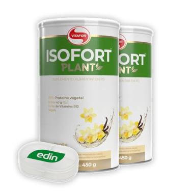 Imagem de Kit 2 Isofort Plant Vitafor 450g Baunilha