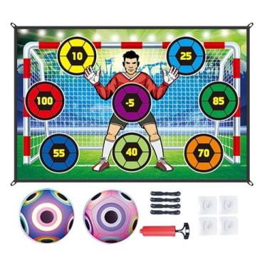 Imagem de Esquirla Tapete para Jogo de Futebol Infantil com Acessório para Treinar a Precisão no Futebol, Arremesso ao Alvo, Ideal para Festas e Quintais - e, Style B