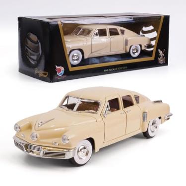 Imagem de LUCKY DIE CAST 1948 Tucker Torpedo 1/18 Scale Die-Cast Metal Model Premium Classic Vintage Alloy Collection Cars with Display Case, for Kids Men and Teens Dad 14+ Year