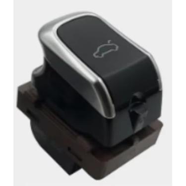 Imagem de Trava de trava traseira para A4 B8 A5 8T S4 S5 Q5 8R Rs4 Rs5 4H0959831 8Kd959831 Controle de tampa do interruptor de liberação do porta-malas elétrico do carro (8Kd959831A Chrome)