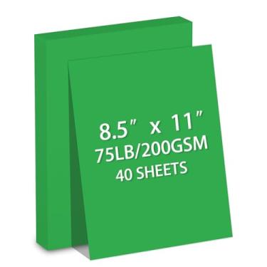 Imagem de Cartolina 21 x 28 cm, 40 folhas verde-escuro