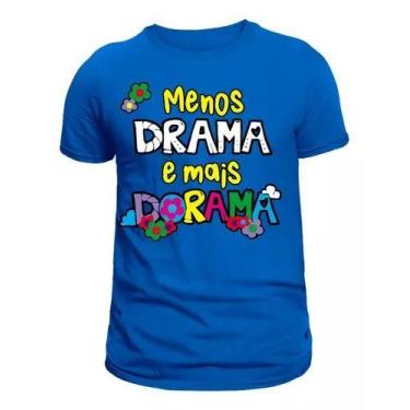 Imagem de Camiseta Menos Drama E Mais Dorama Blusa Unissex Blusa Color - Dinka, 