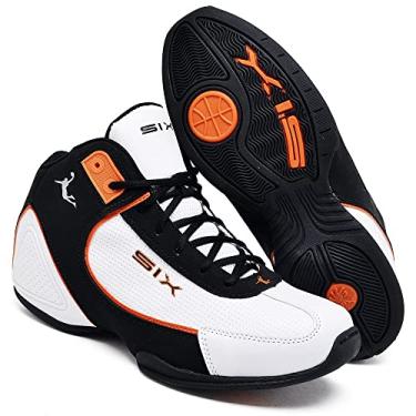 Imagem de Tênis Basquete Masculino Six Street Charger Bco-Laraj 42080 Branco/Laranja Cor:Branco/Laranja;Tamanho:39