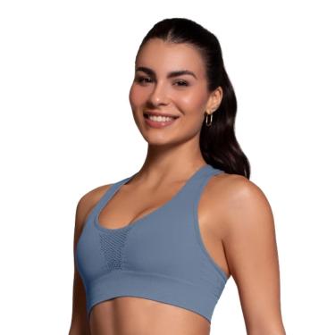 Imagem de Top Feminino Nadador Selene Sem Costura E Alta Sustentação-Feminino