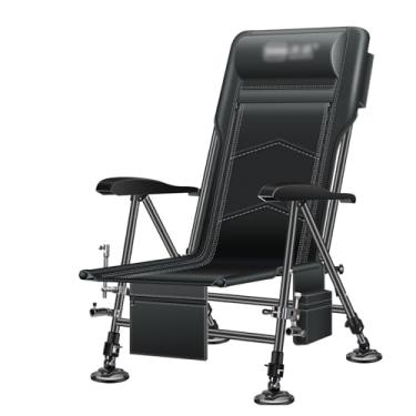 Imagem de Cadeira de pesca, cadeira de pesca, multifuncional, selvagem, dobrável, com travesseiro para viagem, acampamento, praia, convés, acampamento, (A)