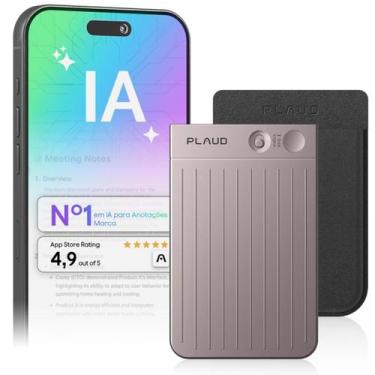 Imagem de Plaud Note Gravador de voz IA 64GB com capa, controle de aplicativo, t