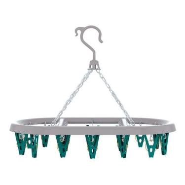 Imagem de Varal Oval 24 Pregadores Prendedores De Roupas Flashlimp - FLASH LIMP,