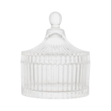 Imagem de Potiche De Cristal Pequeno Carrossel 7cm X 9cm Decorado Sala De Estar Centro De Mesa Decoração