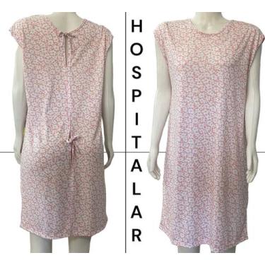 Imagem de Kit - 02 camisolas Roupa hospitalar cirurgica doente com abertura nas 