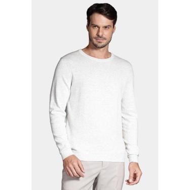 Imagem de Tricot Aramis Manga Longa em Gola Careca Cinza Mescla-Masculino