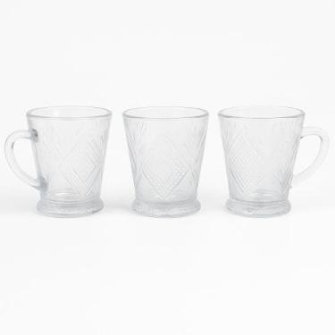 Imagem de Jogo xicara caneca de vidro 3 pcs - GMB