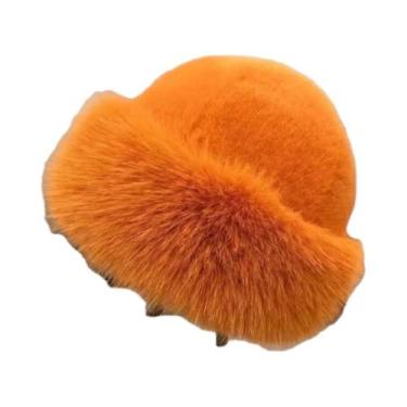 Imagem de Chapéu De Pescador De Inverno Para Mulheres, Com Pelúcia E Forro Quent