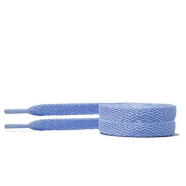 Imagem de cadarço para tênis azul claro chato poliester 120cm - GENERAL COURO, A