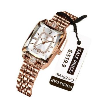 Imagem de Relógio De Pulso Feminino Luxuoso E Elegante À Prova d'Água POEDAGAR E
