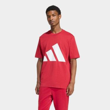 Imagem de Camiseta Adidas Big Logo Masculina, Bordô, M