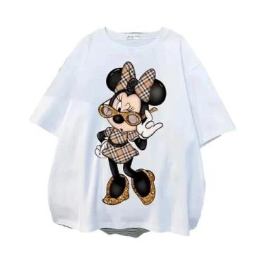 Imagem de Camiseta Feminina Extra Grande De Algodão Com Estampa Disney Minnie Ka