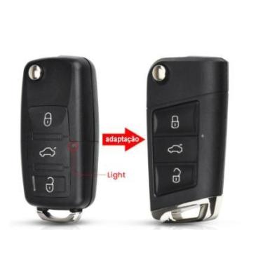 Imagem de Chave Canivete Vw Gol G5 Voyage Saveiro G5 Golf Fox Polo Jetta - GM