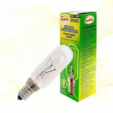 Imagem de Lampada 220V 40W E14 para Exaustor Coifa Brastemp BAI60 BAI91 Sadokin 